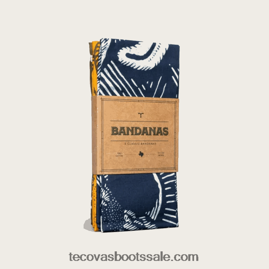 Tecovas HXZDP96bandana 3-pack multi