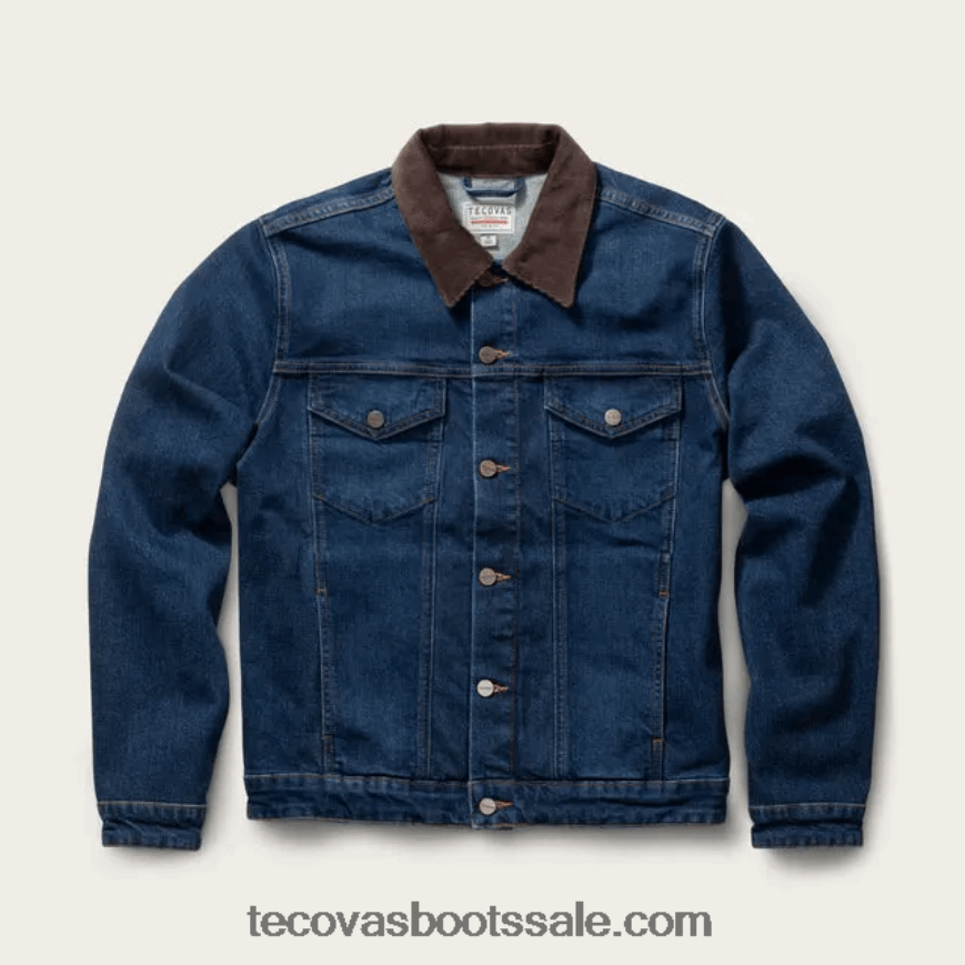 Tecovas HXZDP12 Heren denim truckerjack donker