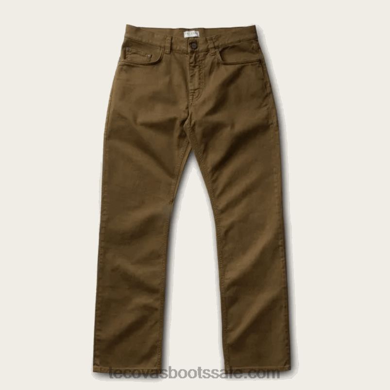 Tecovas comfortjeans met vijf zakken Heren olijf L46LF62