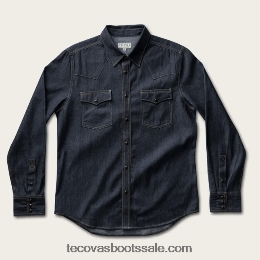 Tecovas HXZDP23 Heren denim parelmoer donkerblauw