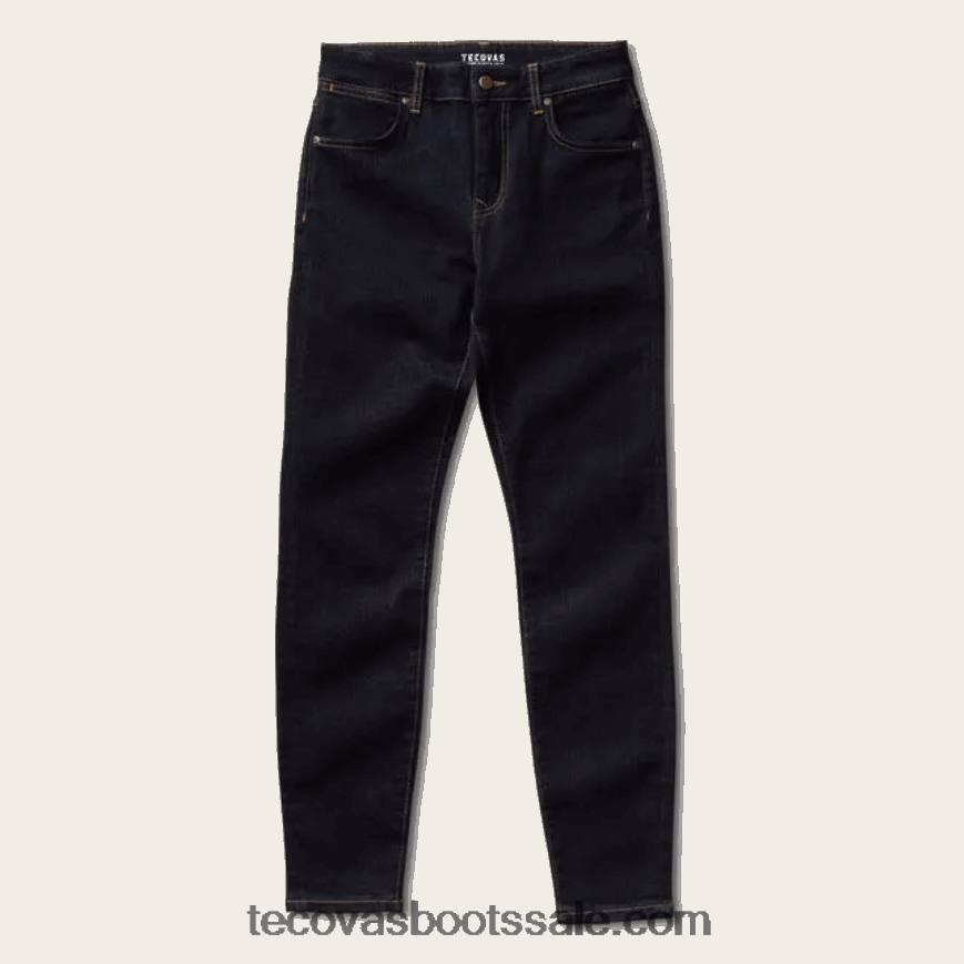 Tecovas HXZDP169 vrouwen skinny jeans met hoge taille inkt blauw