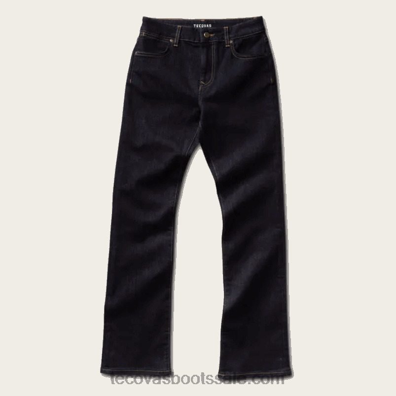 Tecovas rechte jeans met hoge taille vrouwen inkt blauw L46LF166